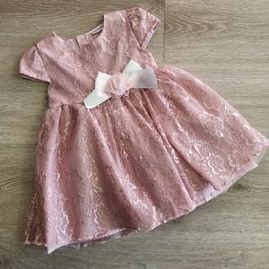 Max & Molly Dress Baby Girl sz 18 months pink Lace Rose